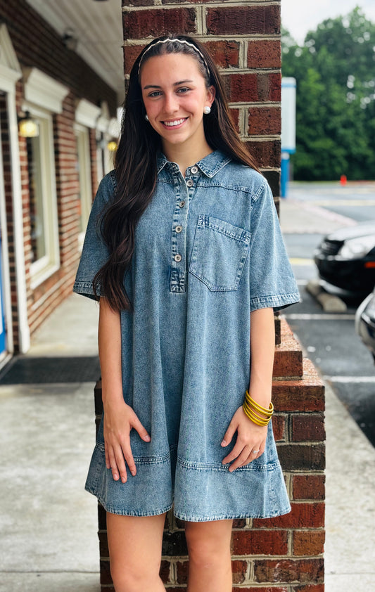 Denim Days Pocket Dress