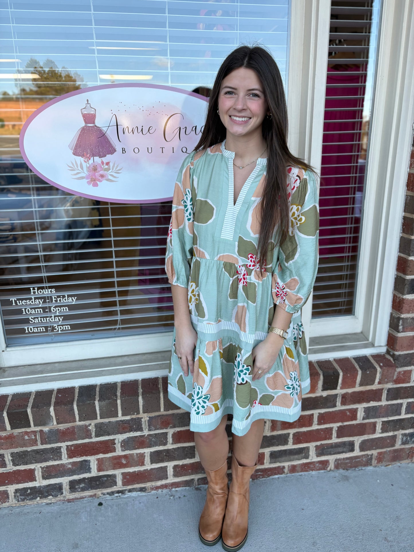 Garden Grace midi dress