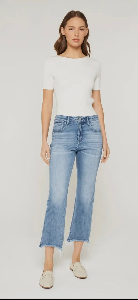 Mica Straight Crop Jeans