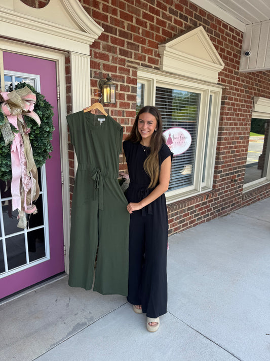 Front tie jumpsuit