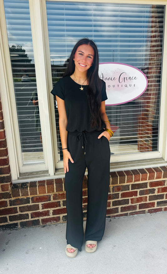 Buttery Soft Black jumpsuit