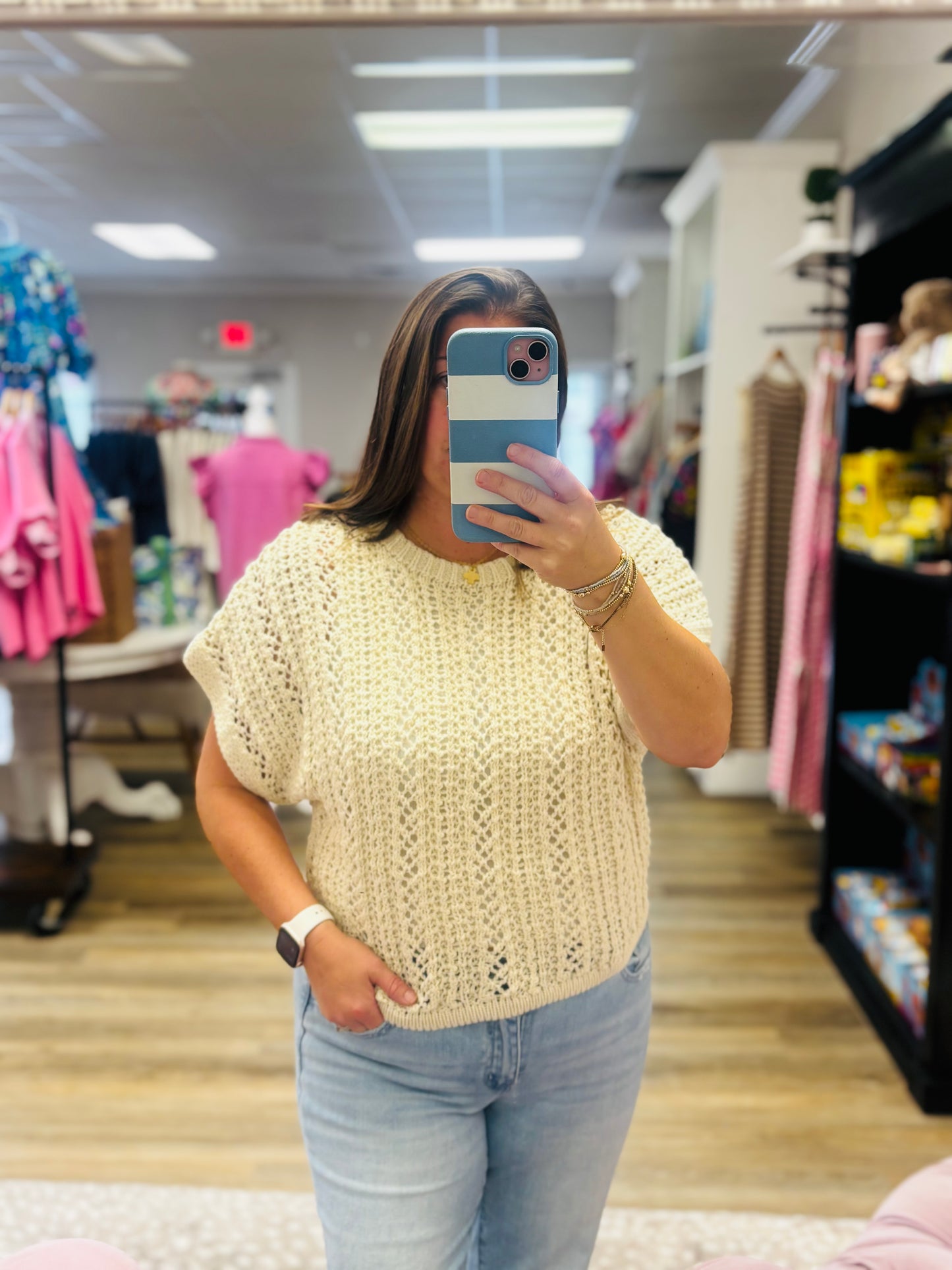 Ballast Crochet Sweater Top