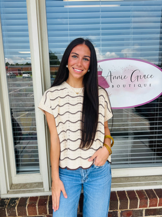 Scalloped Serenity Sweater