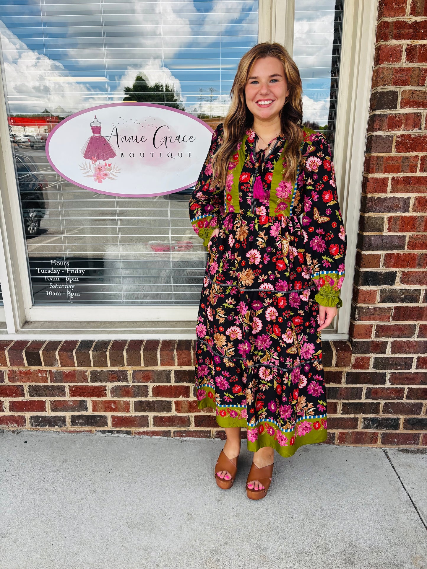 Olive Garden Floral Dress