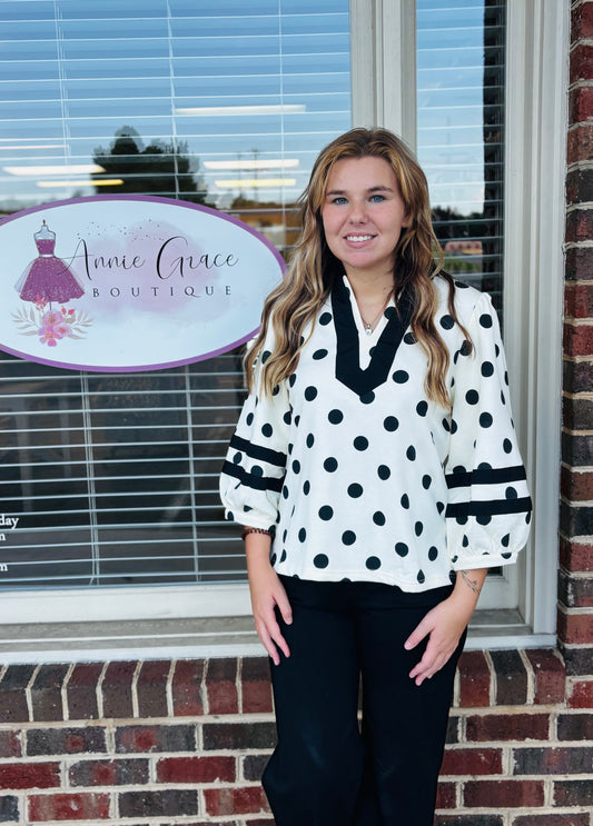 Polka Dot Top