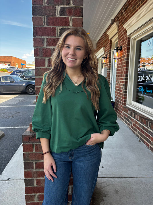 Evergreen Charm Top