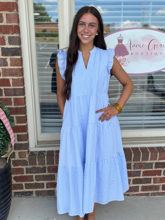 Kari Seersucker Dress