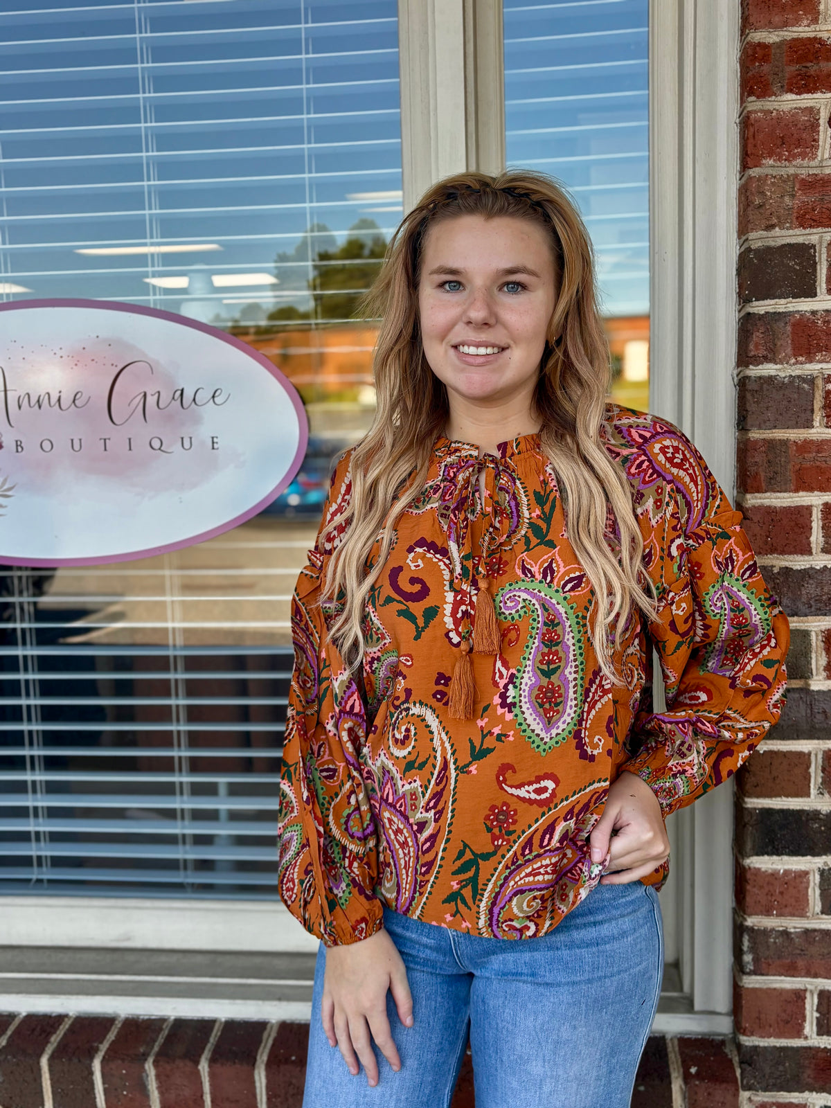 Paisley Printed Blouse