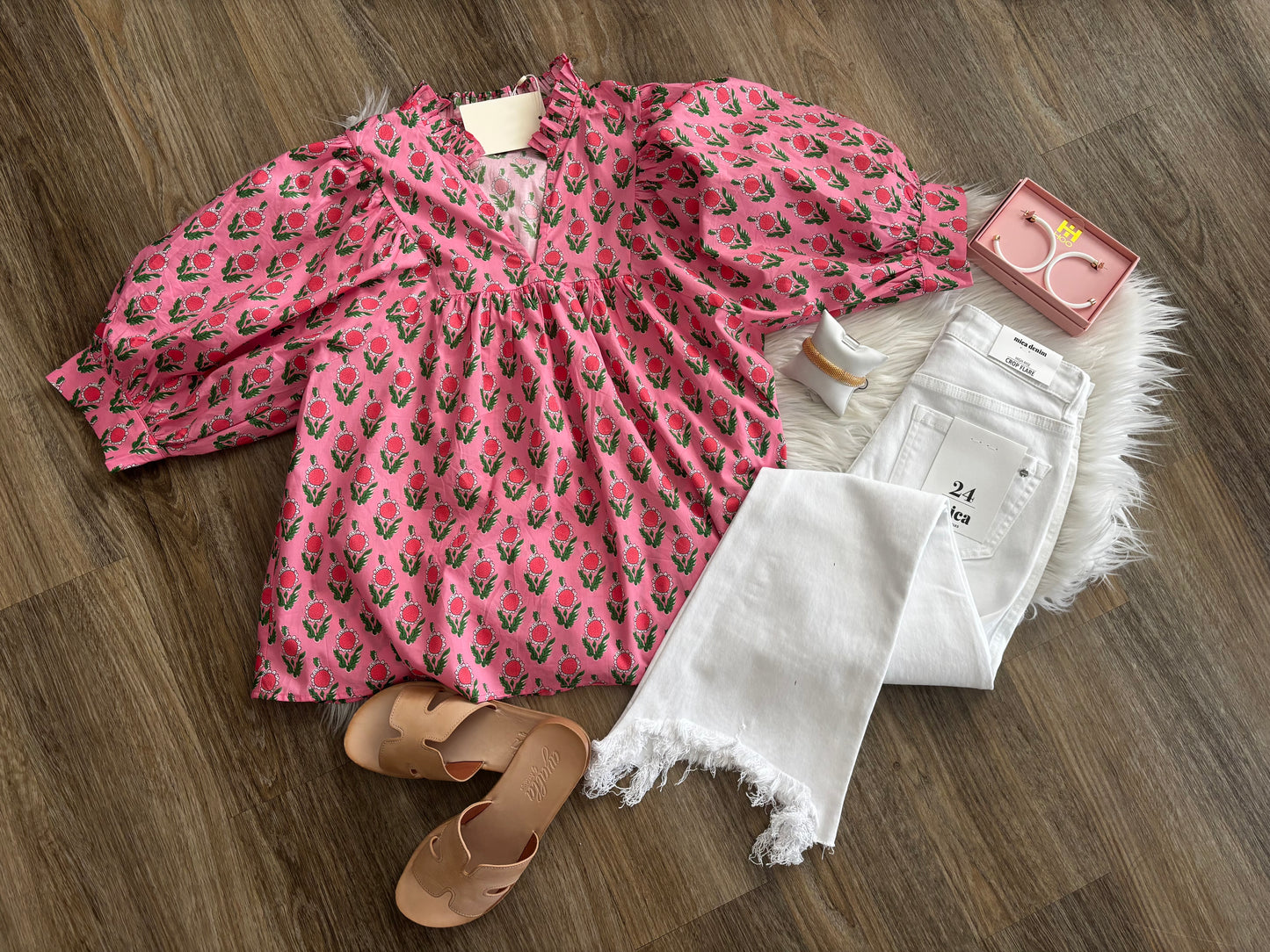 Pink Floral Top