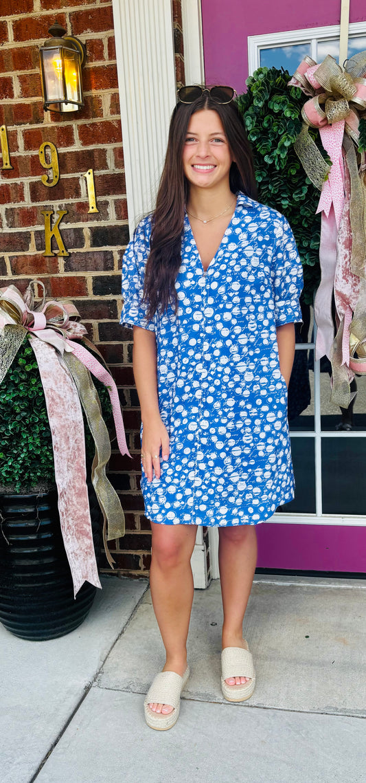 Blue Bubble Dress