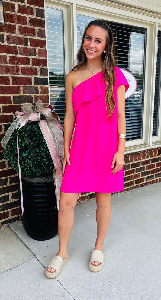 Hot Pink Mini Dress