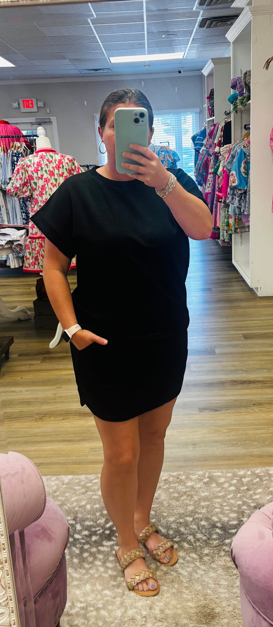 Black Skort Set