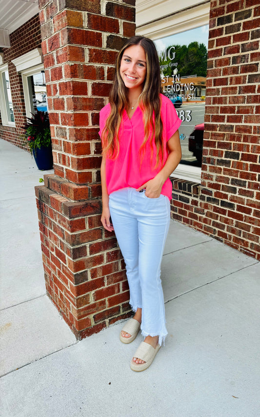 Neon Pink Top
